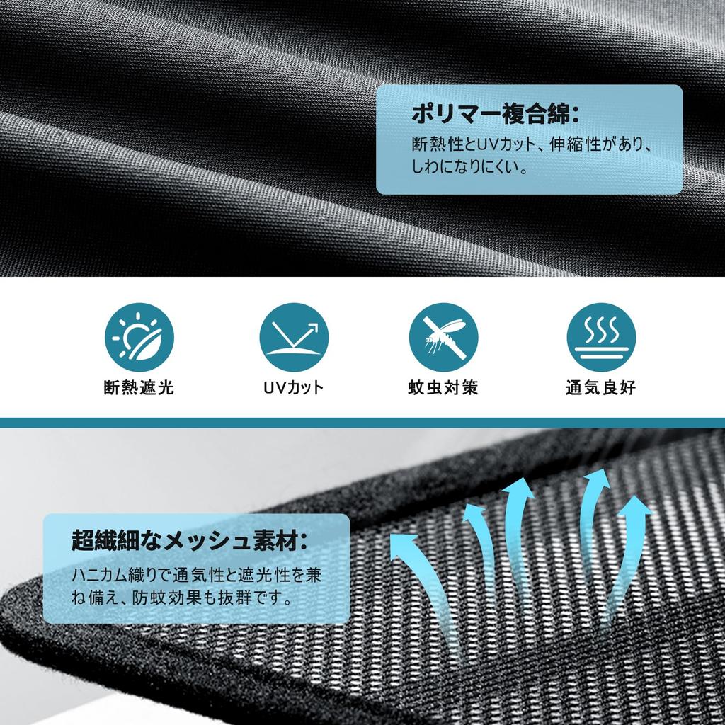 2 2021 New Honda Vezel Mesh Magnetic Type Side Car Window Sleeping In Insect VEZEL Blackout UV UV For Rear Seats [CDEFG Pieces] Curtain, Type,