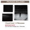 Dramatic Basketball Court Print Duvet Cover Set (1 Duvet Cover & 1/2 Pillowcase) Monochrome Sports Bedding Set for Teen Bedroom