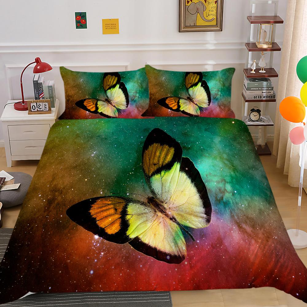 Hot Sell Duvet Cover Starry Animals Home Textiles Queen Size Bedding 3D Romatic Quilt Cover Children Adults Bedding Cover Set