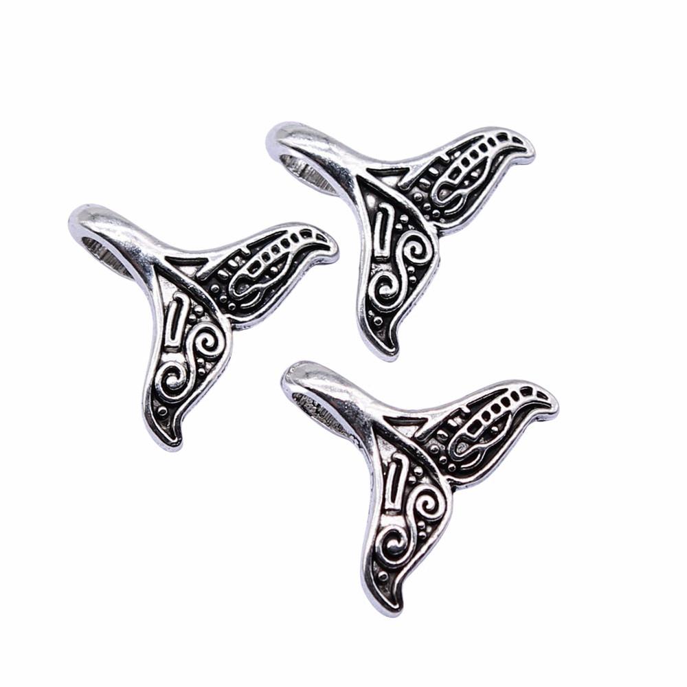 Mermaid Tail Charms Alloy Pendants For Ocean Themed Jewelry Making