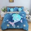 3D Dolphin In Blue Sea Bedding Sets Queen King Size Animal Single Quilt Duvet Cover Set Kids Adult Bed Bedclothes