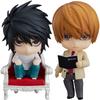 Q Verzió Anime L Light Yagami figura Light Yagami akciófigura L Light Yagami ülő figura Baba Modell Játék fiú Szobor Ajándék