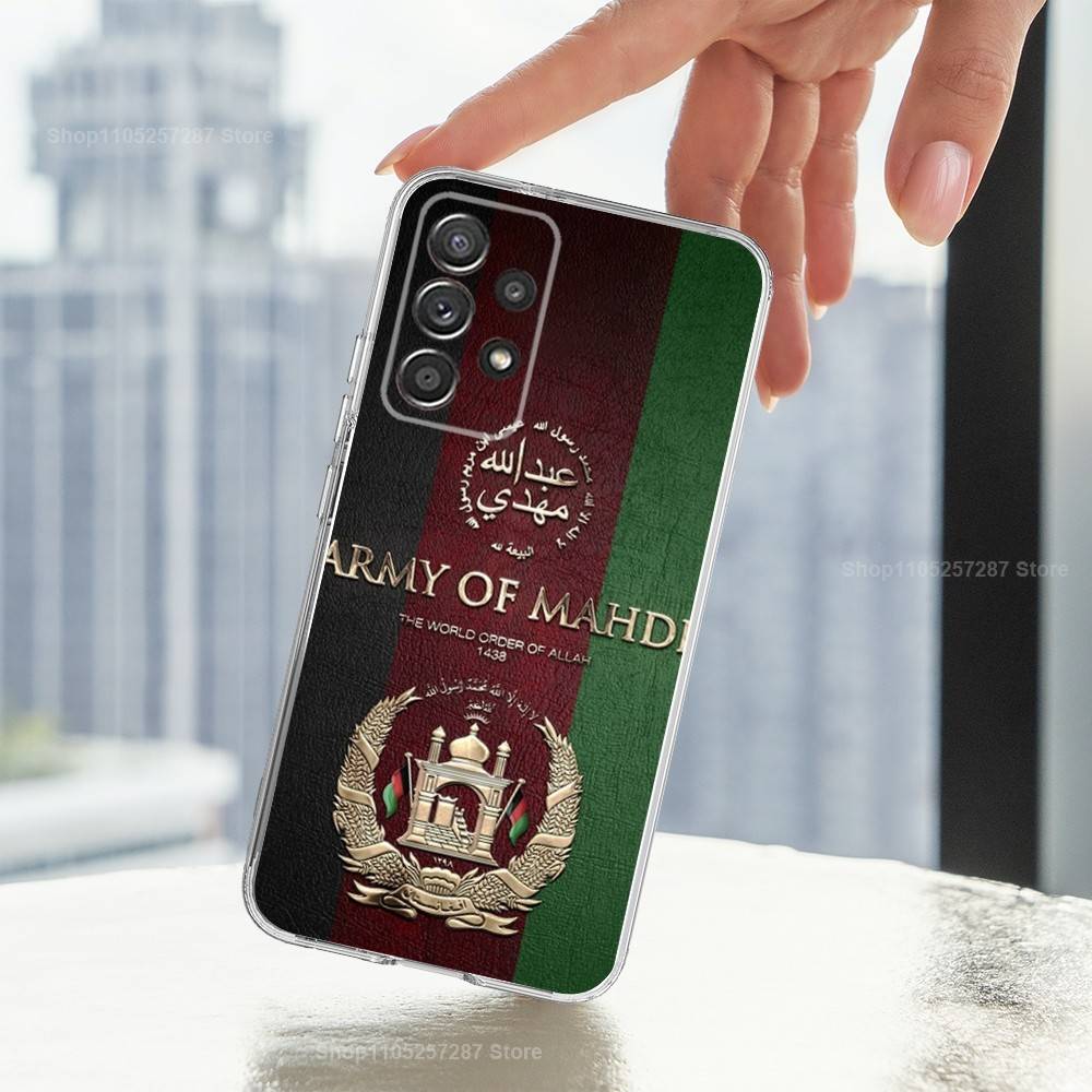 Flag OF Afghanistan Art Phone For Samsung A30,71,51,S20,10,9,Ultra,FE,Lite, S21,23,22,PIus,Transparent, Silicone Case