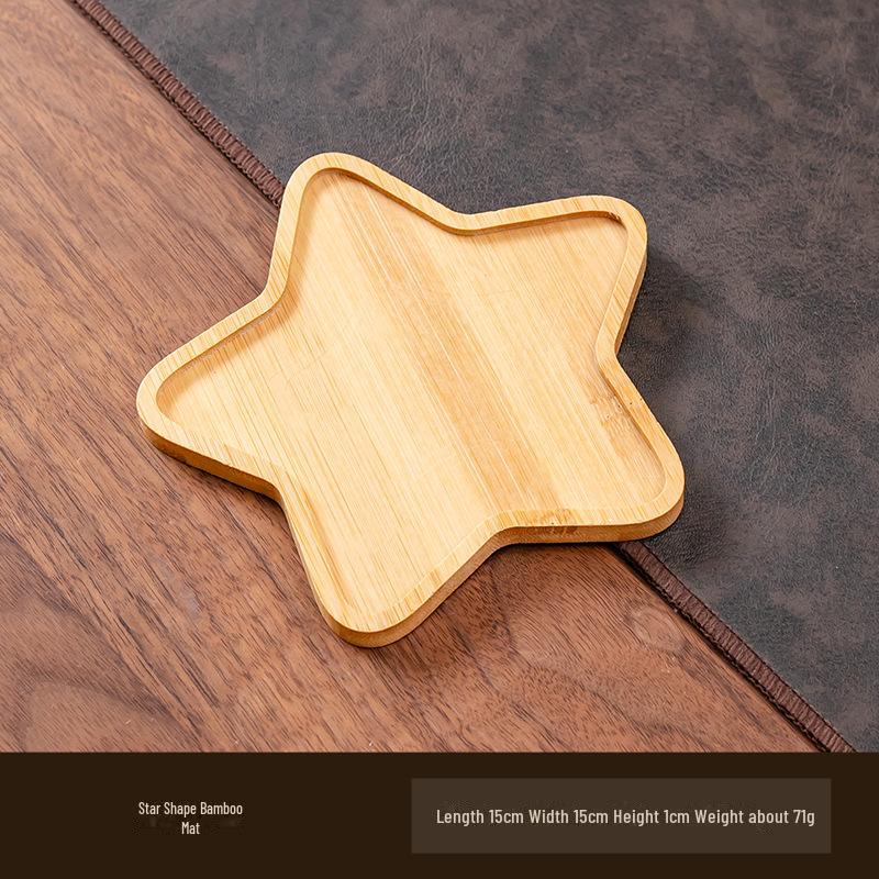 Bamboo Coaster & Decorative Tea Cup Tray