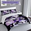 3pcs Kpop Hunter12 pattern bedding set duvet cover set includes duvet cover &pillowcases, perfect all season bedroom decoration & gift