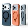 Luxury Liquid Silicone Stand Ring Holder Magnetic For Magsafe Case For iPhone 17  Pro Max Air 16 15 14 13 Skin friendly Cover