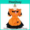 Magic Girl Role Play Dress With Pumpkin Theme For Halloween Party