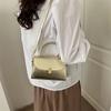 Trendy Street Style Fashion Fall Simple Single Shoulder Bag Medium Square Handbag