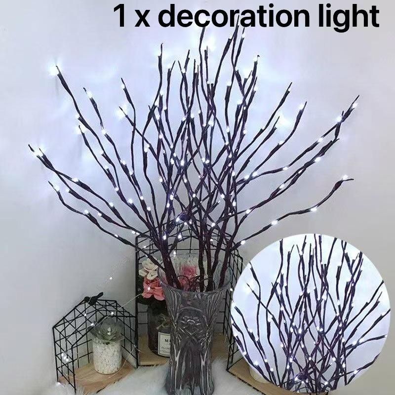

Имитация ветки дерева 20 светодиодных гирлянд рождественские украшения для дома украшения на рождественскую елку новогодний декор белый
