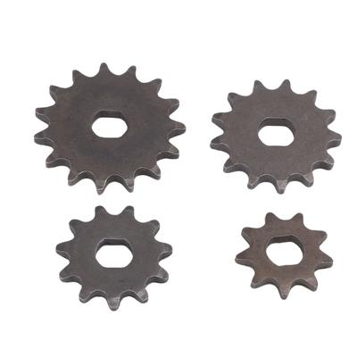 4PCS Scooter Motor Chain Sprocket T8F 15T 13T 11T 9T H Hole Metal Engine Chain Pinion Replacement for 47cc 49cc Dirt