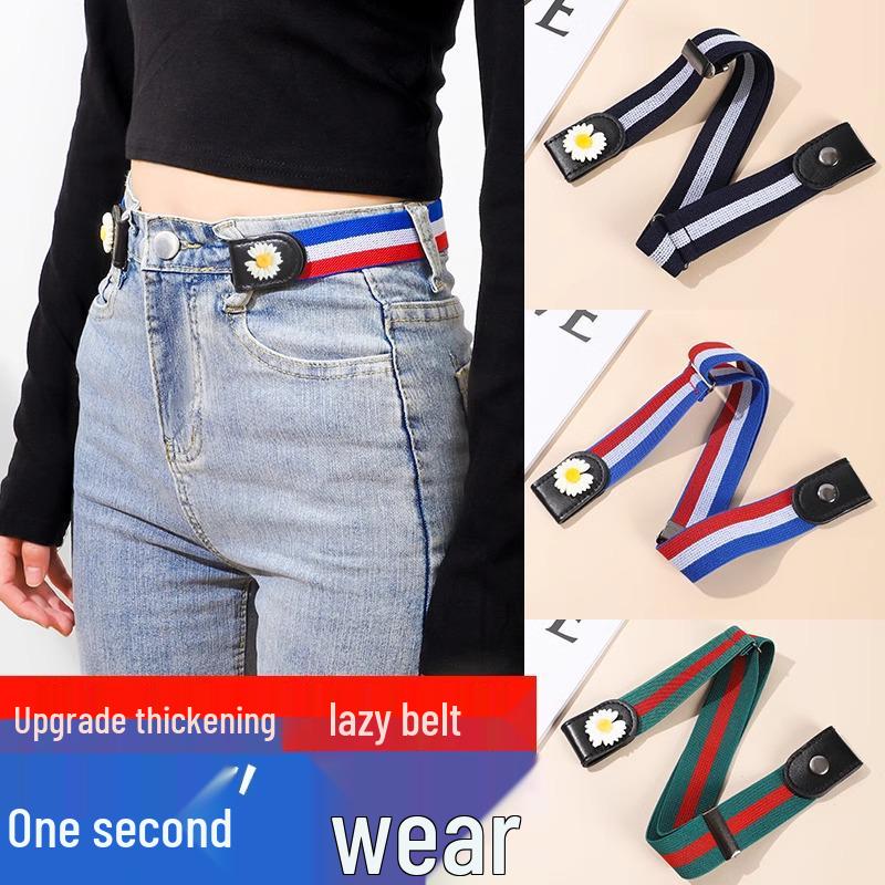 Damen Elastischer Taillen-Cinching-Gürtel - Unsichtbarer Ledergürtel für Jeans, Verstellbar für große bis kleine Taille.