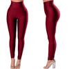 European and American High-Waisted Yoga Pants, Solid Color Butt-Lifting Leggings for Women