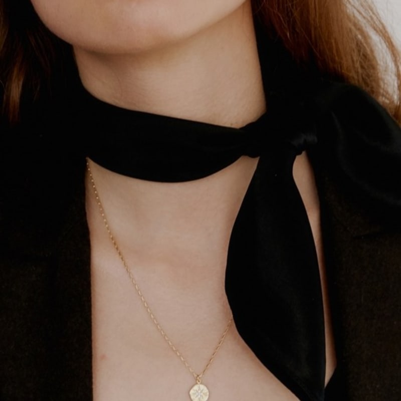 LOVE ME MONSTER [Spring Edition] Plain Silk Scarf (5Colors)