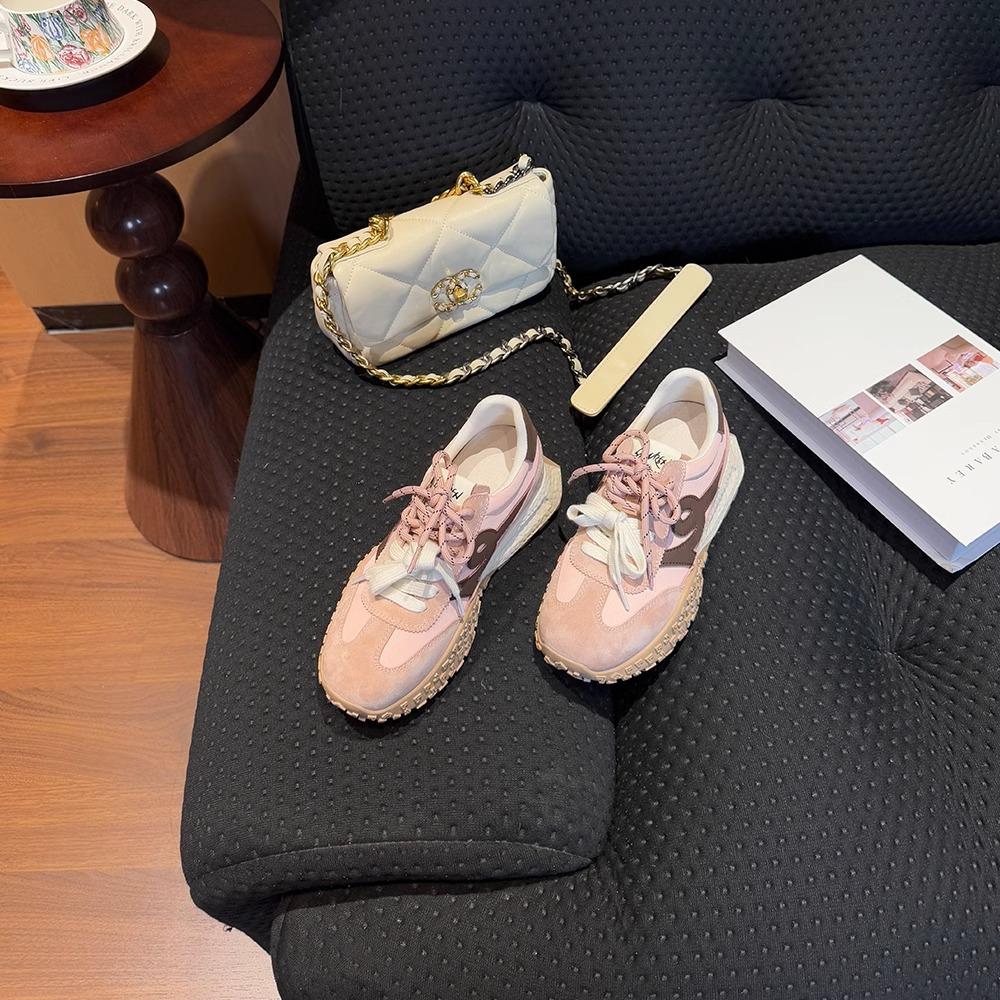 

Gu Yunshu Spring and Autumn 2025 New Dexun Shoes Fashion Versatile Forrest Gump Shoes Platform Sports Casual Shoes Women s Shoes 39 рожевий