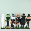 1Pcs Holiday Decor Halloween Pumpkin Nutcracker Soldier Skeleton Nutcracker Halloween Figurine Goody Bag Fillers Home Ornament