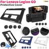 Protective Case PC Shock-Absorption Hard Cover Shell Non-Slip with 4 Thumb Grip Caps for Lenovo Legion Go Gaming Handheld