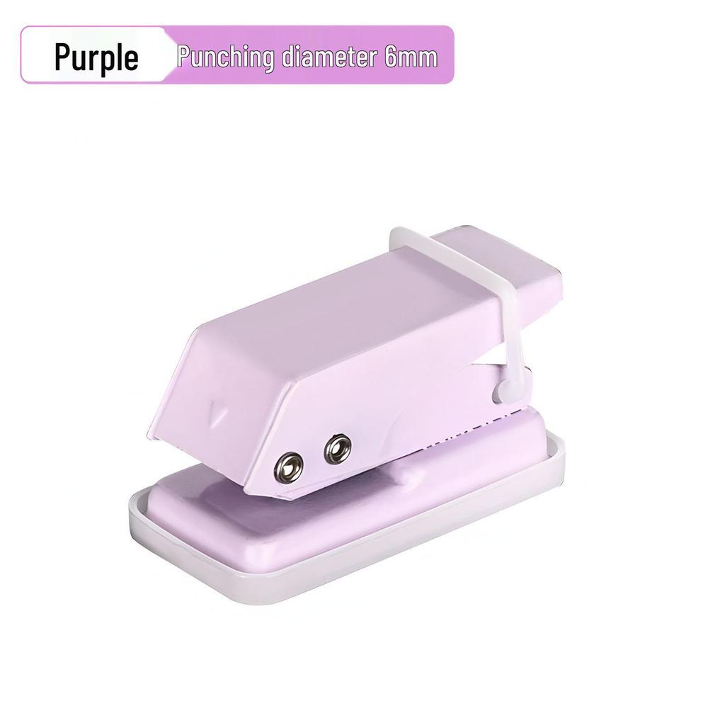 Compact Round Hole Punch for Students and DIY Crafts