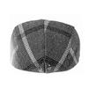 MIMIGO Men's Plaid Newsboy Gatsby Hat Vintage Beret Flat Ivy Cabbie Driving Hunting Cap for Boyfriend Gift 3 Colors
