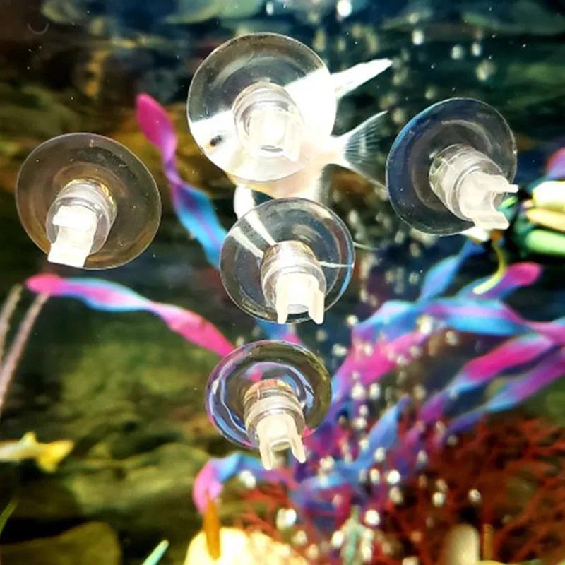 5pcs Aquarium Suction Cup Air Tube Holder Sucker for Fish Tank Pump Oxygen Air Tube Fixing Clip 4/5mm Accessories