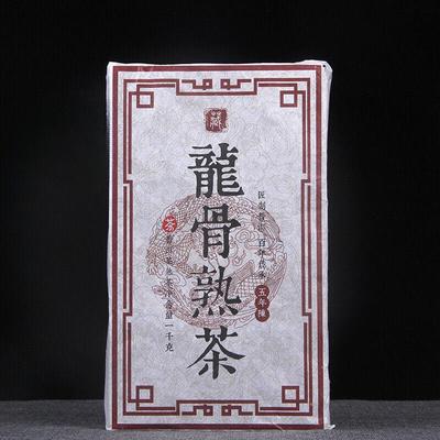 1000g Black Tea Puerh Tea Ripe Tea Brick Old Tea Stem Dragon Bone Ripe Tea