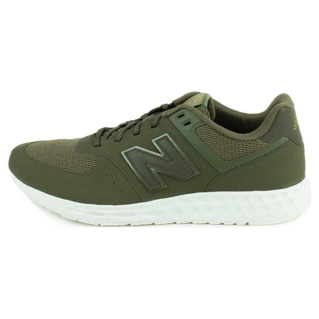

New Balance Nb 574 Нескользящие Прочные Низкие Кроссовки для Бега Мужские кроссовки Зеленый Белый MFL574BC 44