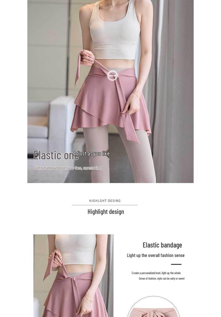 Yoga Skirt: One-Piece Sports Cover for Running and Fitness
