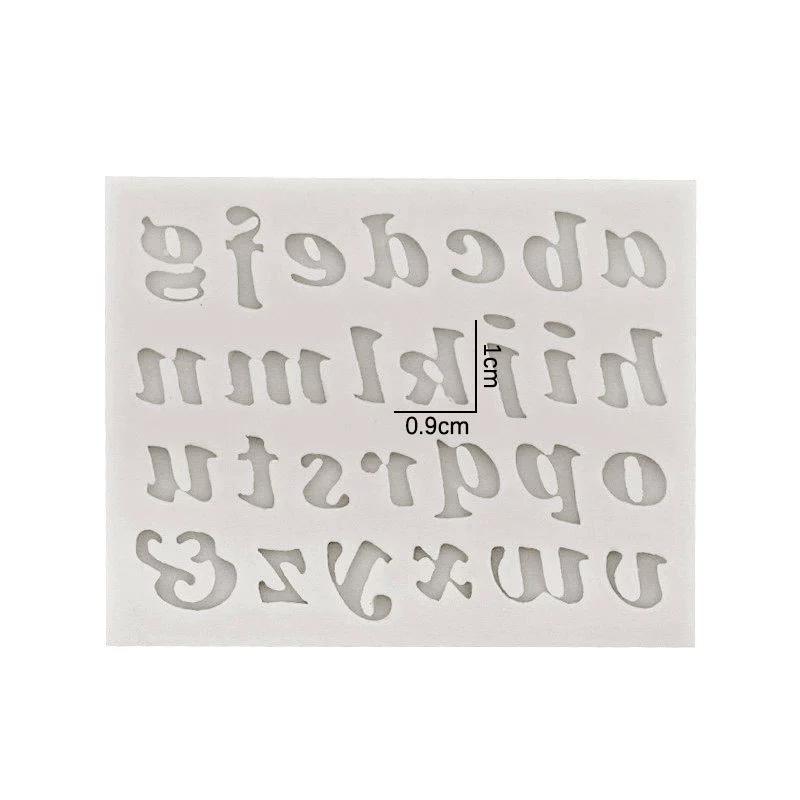 Creative Silicone Number Alphabet Cake Mold Diy Fondant Cake Making Mold for Chocolate Sugar Soap