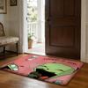 LInvader Zim Anime Floor Mat Soft Flannel Absorbent Mat Non-Slip Rug Home Bedroom Bathroom