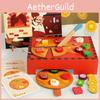 Simulation Pizza Wooden Making Children Toy Set For Role Playing Interaction And