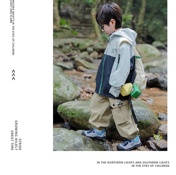 Fairy Tale Memory 2025 Boys' Spring/Autumn Windbreaker: Waterproof, Windproof, Back-to-School Jacket