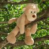 Apricot Lamb Light Brown Monkey Plush Toy, Soft and Cute, Fluffy Light Brown Monkey, 23cm, Suitable for Boys and Girls