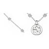 Gucci Interlocking Double G Pattern Shiny 925 Silver Necklace Women necklace 479221-J8400-8106