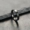 Ring Women's Non-fading Niche Design 4mm Bright Surface, Plain Ring Stainless Steel Jewelry Couple Ring