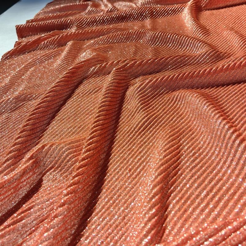 Women's Pleated Scarf Crinkle Cotton Long Muffler Crumpled Shawl Femme Hijab Golden Thread Shimmer Muslim Hijab