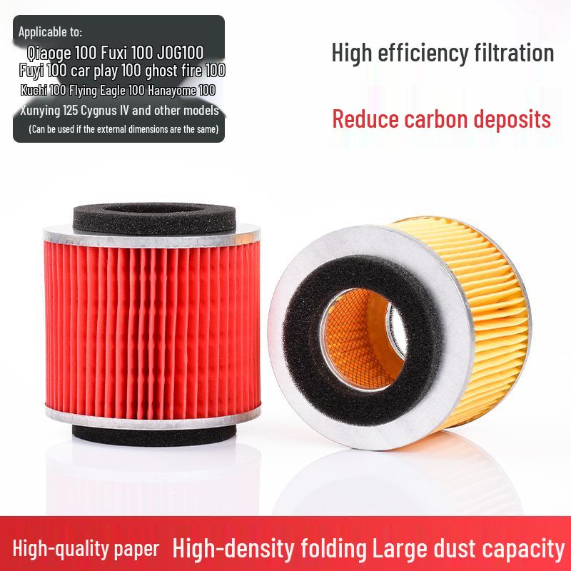 Motorcycle Qiaoge Ghost Fire JOG100 Air Filter for Hanayome Fuxi Kuqi Xunying 125.