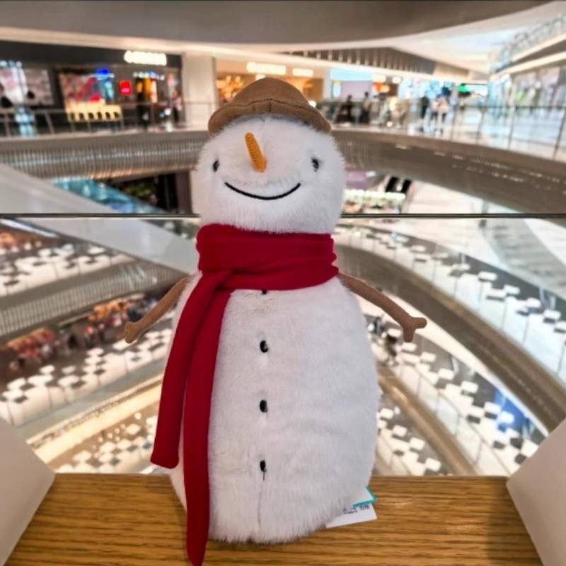 Snowman Jellycat Plush Toy With Hat And Scarf Design For Kids Daily Gift Holiday