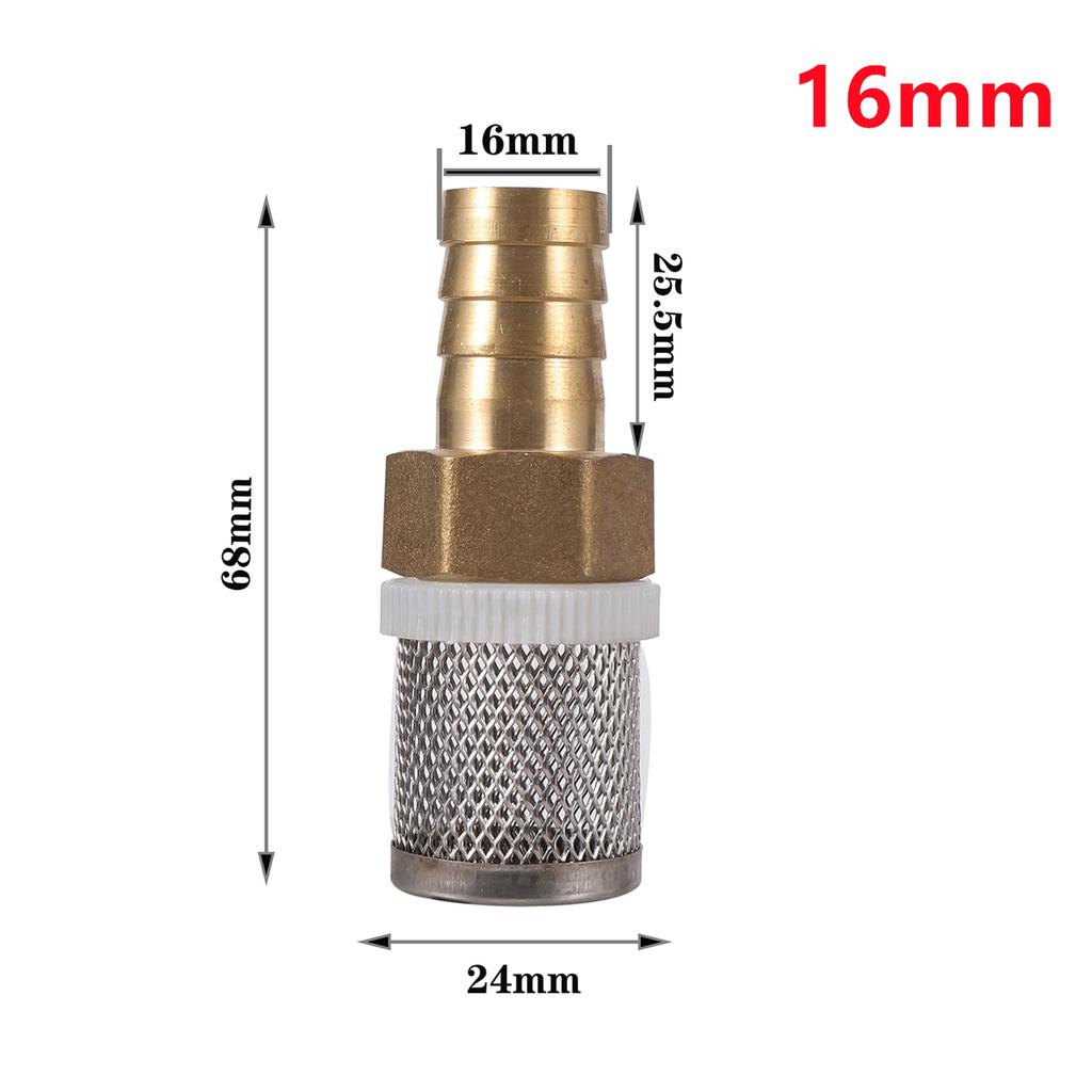 1/2" Thread Stainless Steel Mesh Hose Micro-filter Kit 4mm-20mm Garden Irrigation Car Wash Aquarium Fish Tank Water Filters 5Pcs