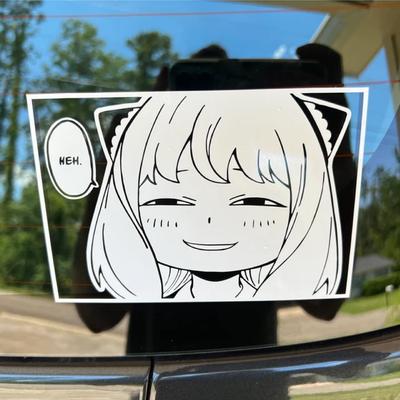 Anime-Autoaufkleber, lustiger Aufkleber, japanische Anya JMD-Aufkleber für Autofenster, Tür, Stoßstange, Laptop, Vinyl-Dekorationen