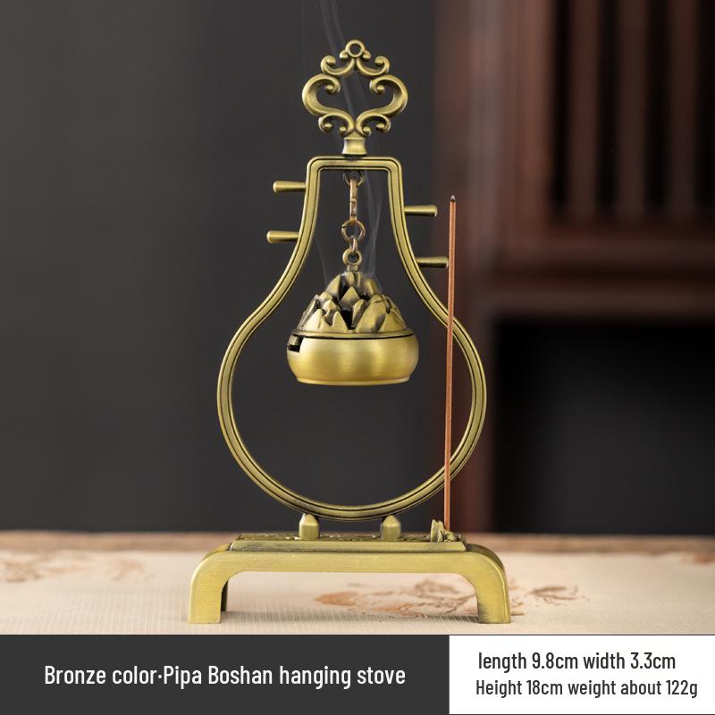 Creative Boshan Hanging Incense Burner for Home Use - Tea Ceremony Ornament for Agarwood & Sandalwood Coil Incense