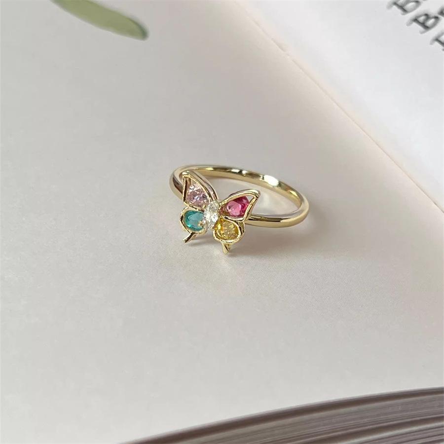 Beaded decorative enamel ring, unique ring, exquisite index finger ring, new product.