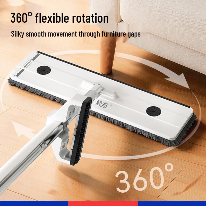 Sobang Self-Wringing Flat Mop with Chenille Pads