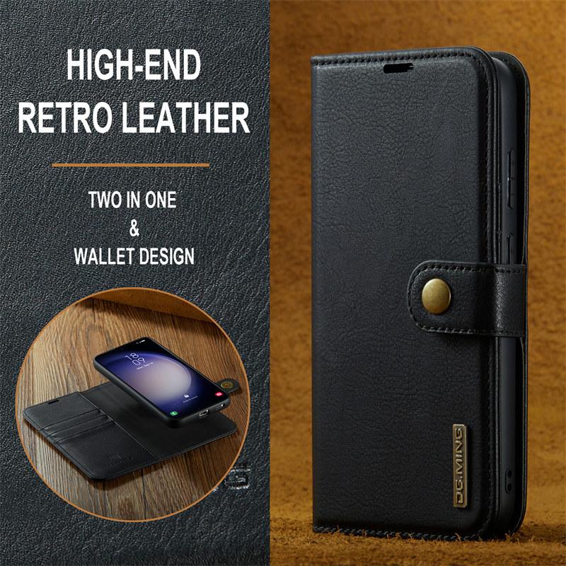 Flip Leather Case for Samsung Galaxy A17 A56 A36 A16 A55 A35 A15 A54 A34 A24 A14 A53 A33 A13 A52 A72 A51 A71 Detachable Magnetc Wallet Card Back Cover