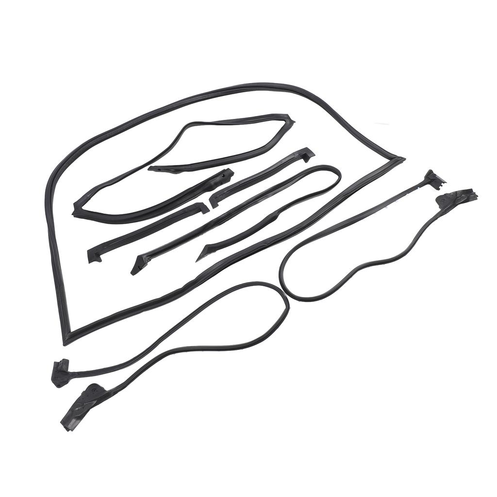 7pcs Full Weatherstrip Kit 9096GGW Water Resistance Rubber Car Seal Strip Set for C4 Coupe 1990‑1996