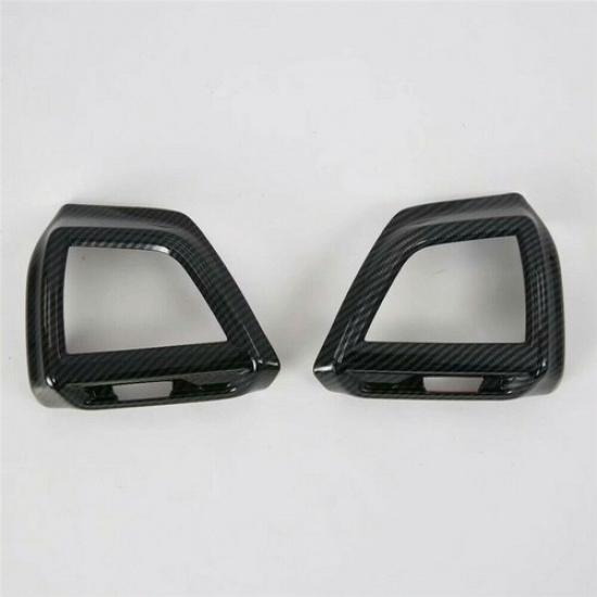 Carbon Fiber Front Side Air Outlet Vent Cover Trim For Subaru Forester 2019-2022