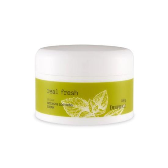 Deoproce Real Fresh Vegan Intensive Beruhigende Creme 100g white
