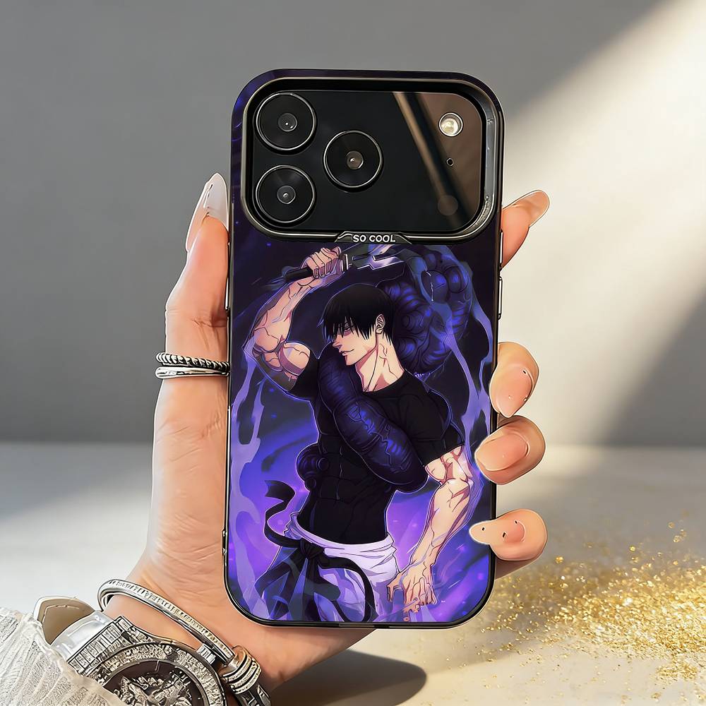 Toji F-Fushiguro Jujutsu K-Kaisen Phone Case For iPhone17,16,15,14,13,12,11,Pro,MAX White Matte Shockproof Cover