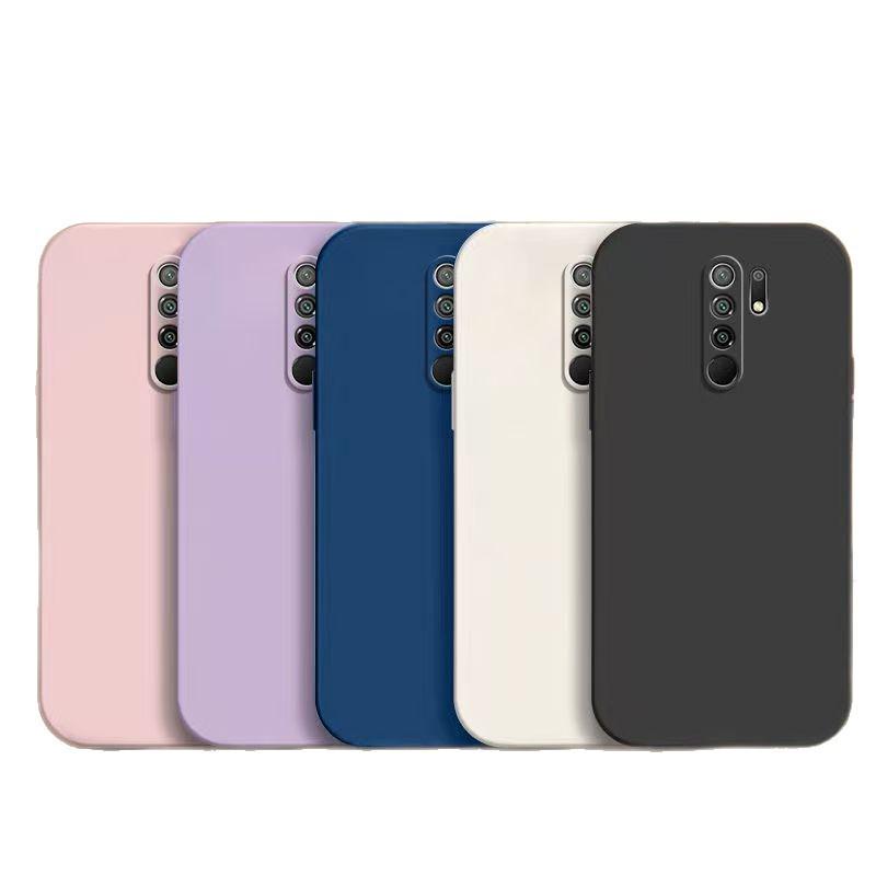 Xiaomi POCO M2 Plain Color Silicone Case with Full Coverage Drop Protection