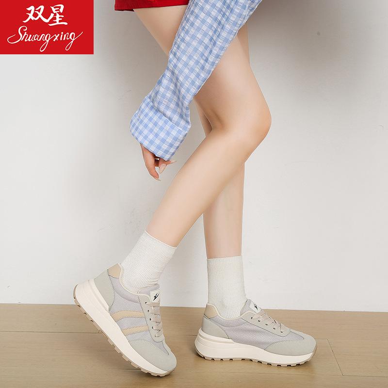 China Double Star mesh breathable sneakers summer and autumn new Forrest Gump shoes platform dad shoes