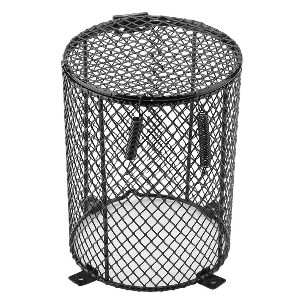 Pet Reptile Anti Scald Lamp Mesh Cover Day Night Ceramic Light Bulb Heating Lampshade