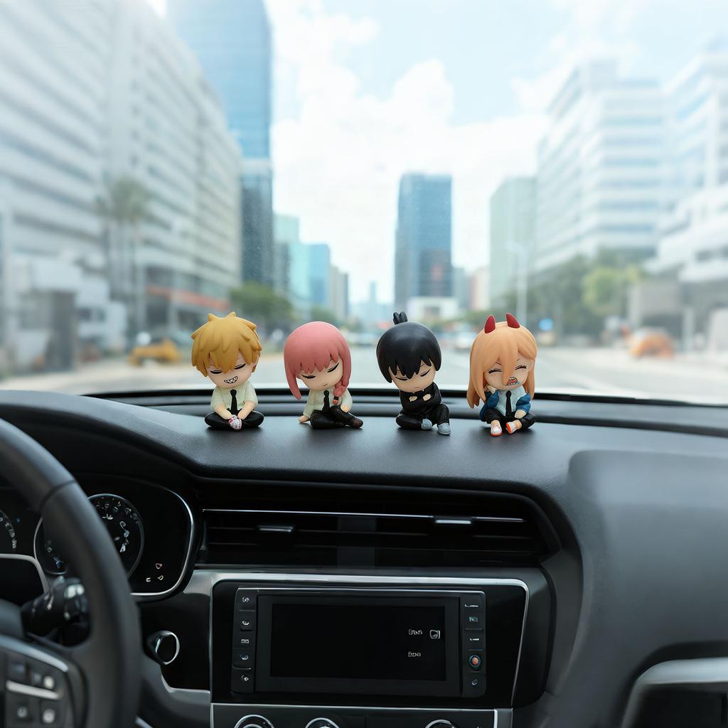 Universal 9.45 Inch Cartoon Figurine, Suitable For Home Décor, Car Dashboard Decoration, Cute Collectibles, Or Gaming Character Statues. Available